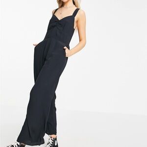 Abercrombie & Fitch Jumpsuit in Black Cinched Front Women’s Size Small